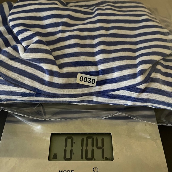 Anne Klein blue and white striped tunic sweatshirt size XXL Plus size - Picture 8 of 9